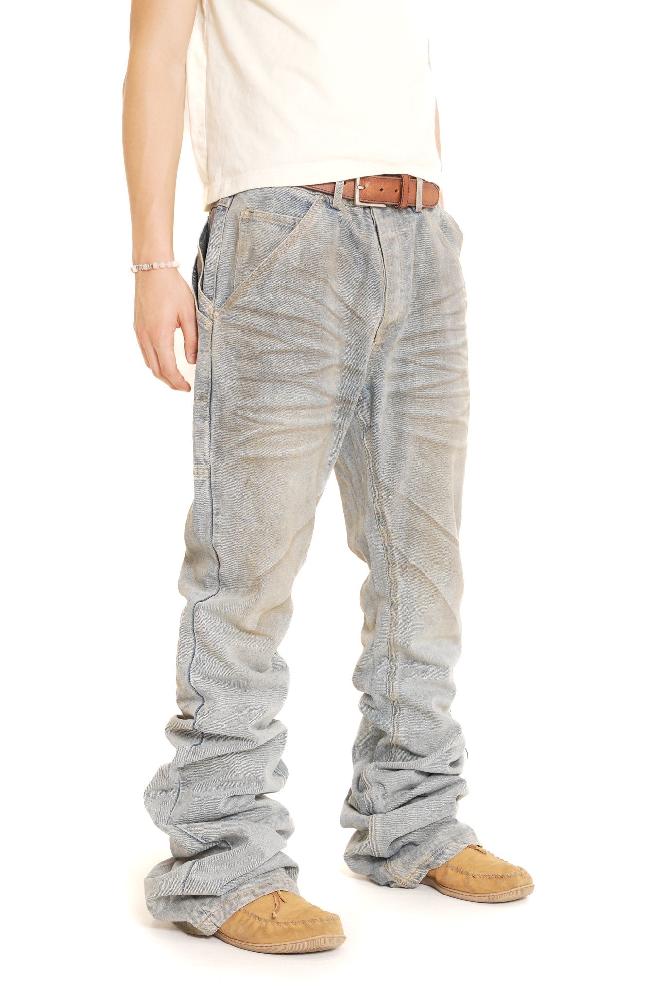 Bleu Wired Waxed Stacking Denims
