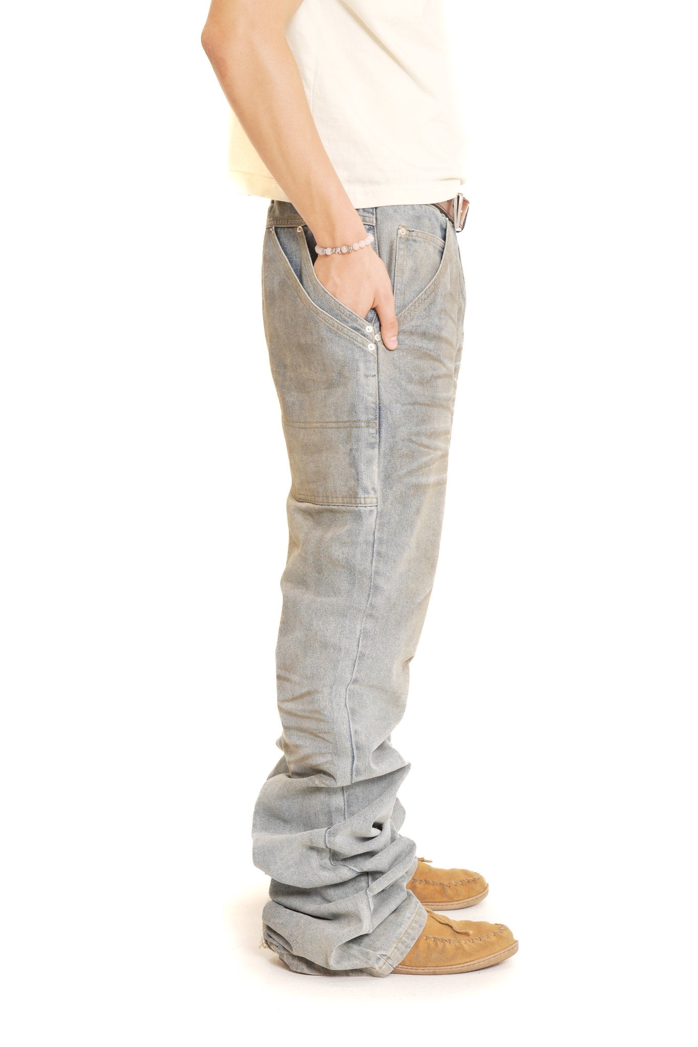 Bleu Wired Waxed Stacking Denims