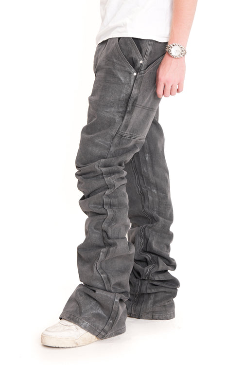 Black Waxed Stacking Denims