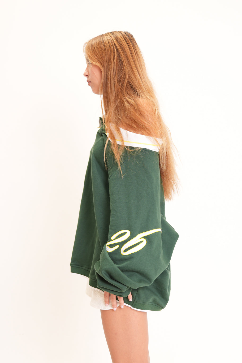 Drop Shoulder Rugby Raglan Polo