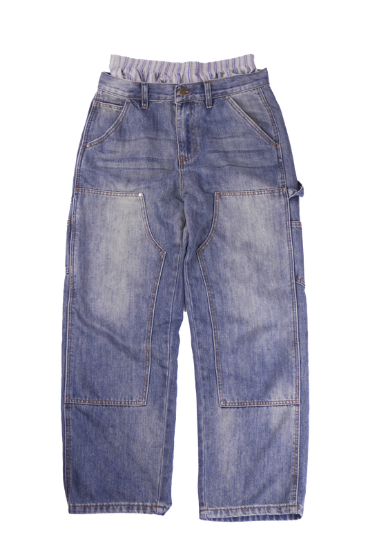 Washed Blue Boxerdenims