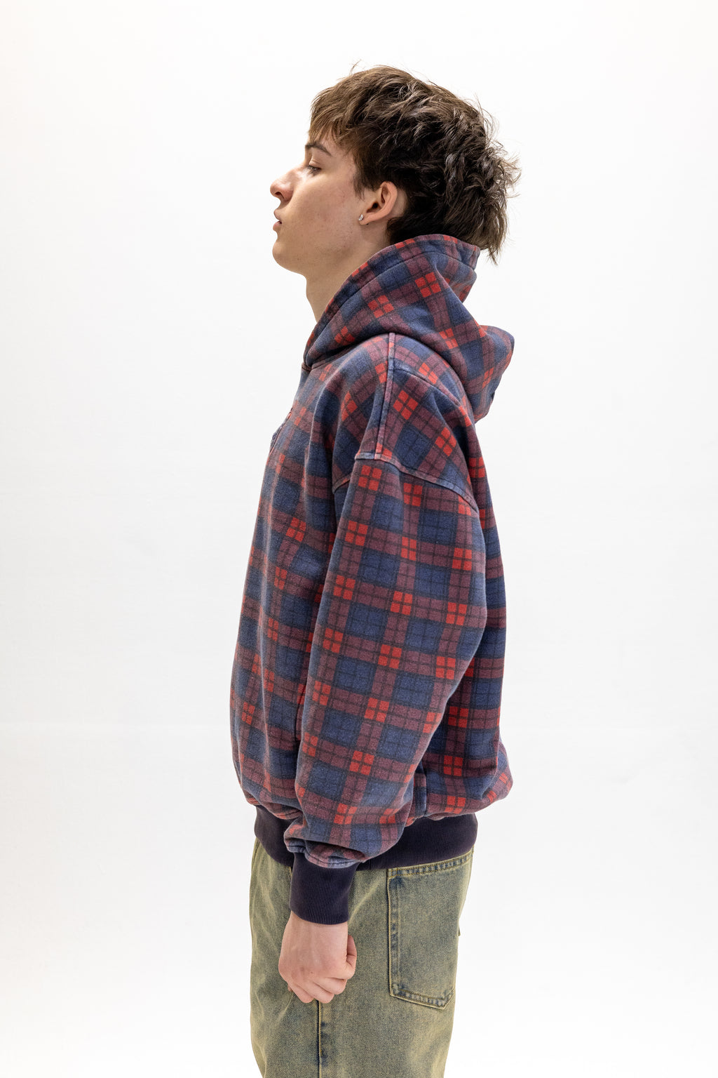 Tartan Hidden Pocket Hoodie V1