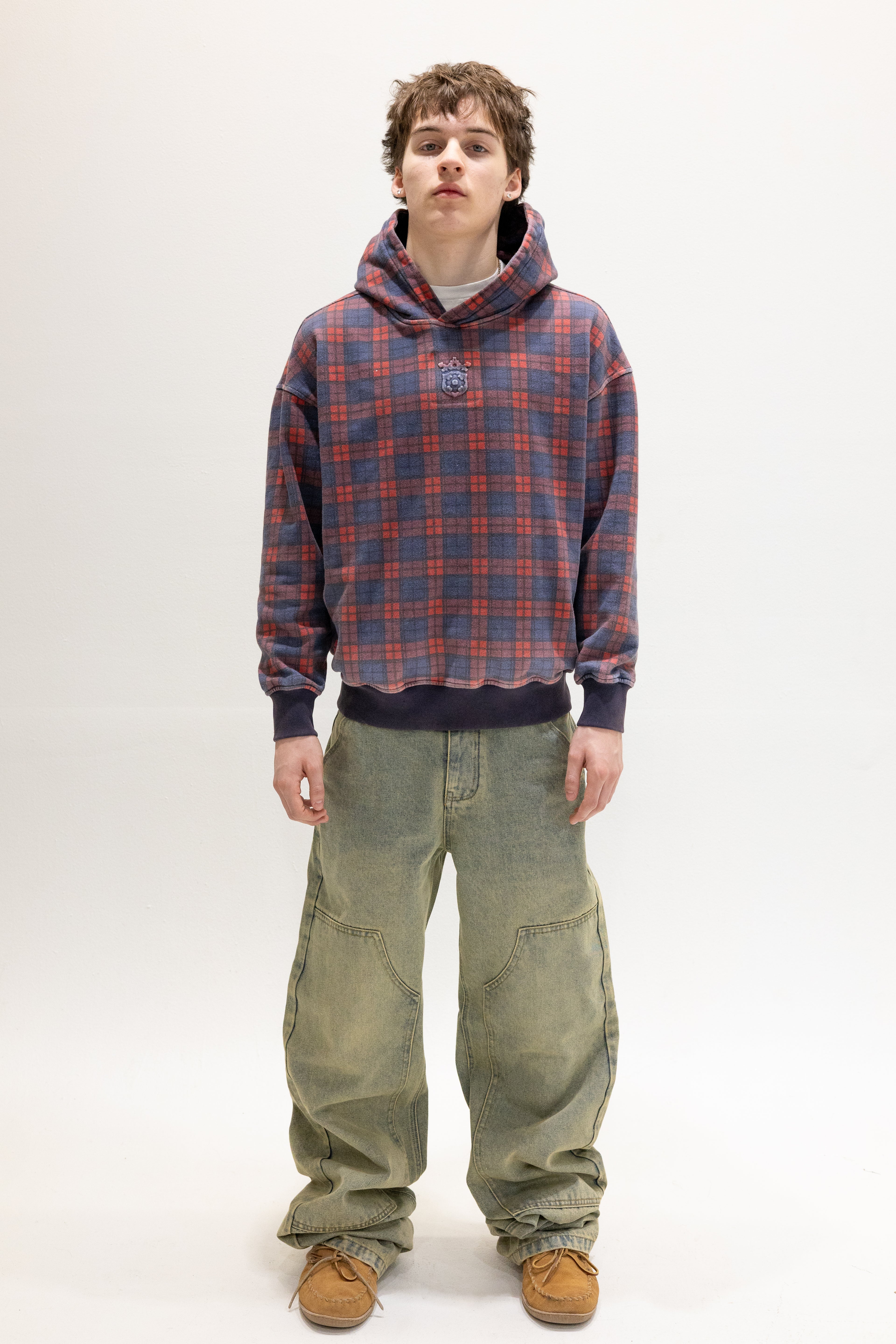 Tartan Hidden Pocket Hoodie V1