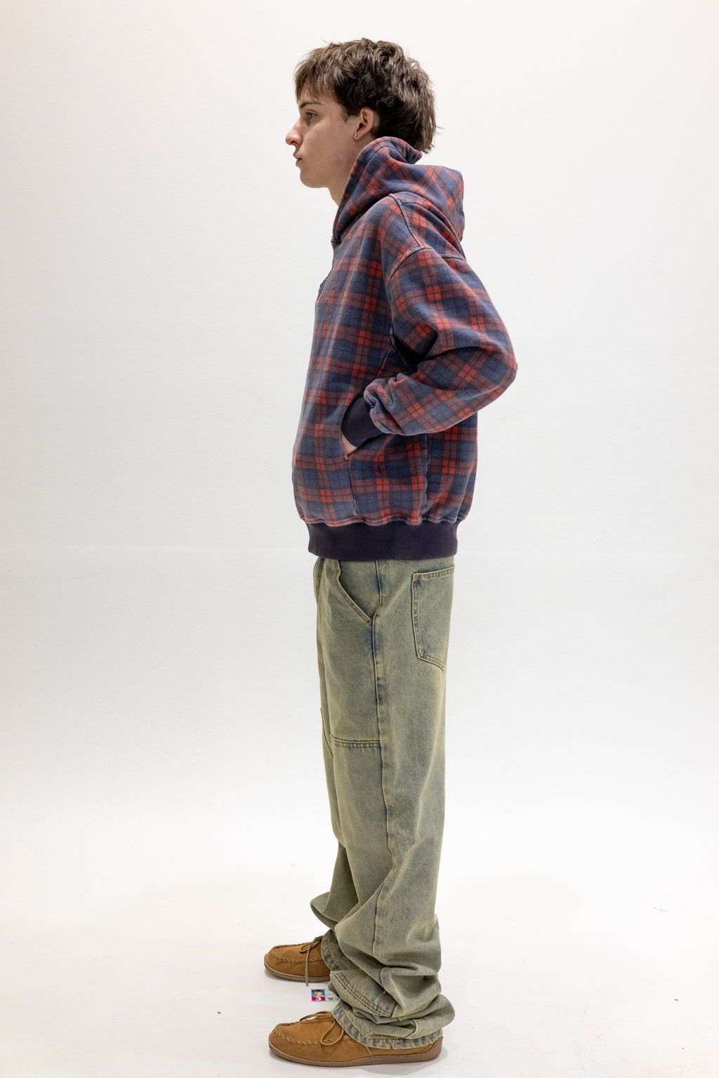 Tartan Hidden Pocket Hoodie V1