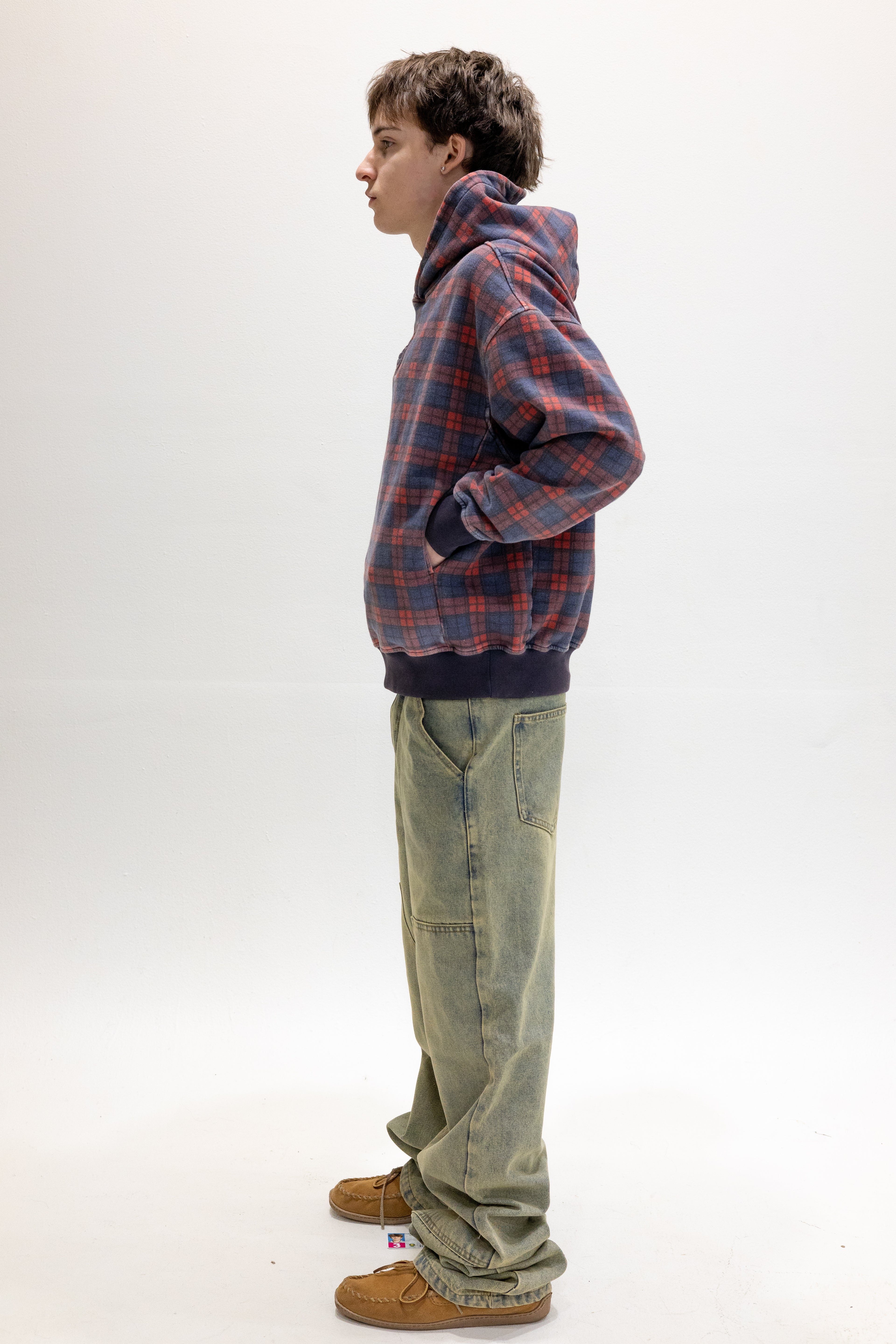 Tartan Hidden Pocket Hoodie V1