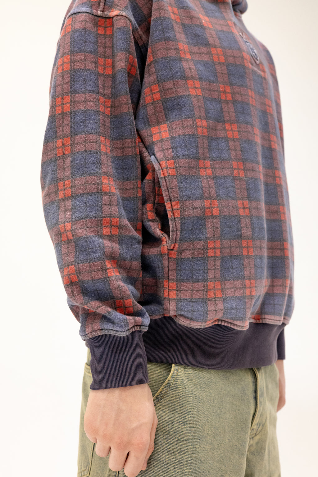 Tartan Hidden Pocket Hoodie V1