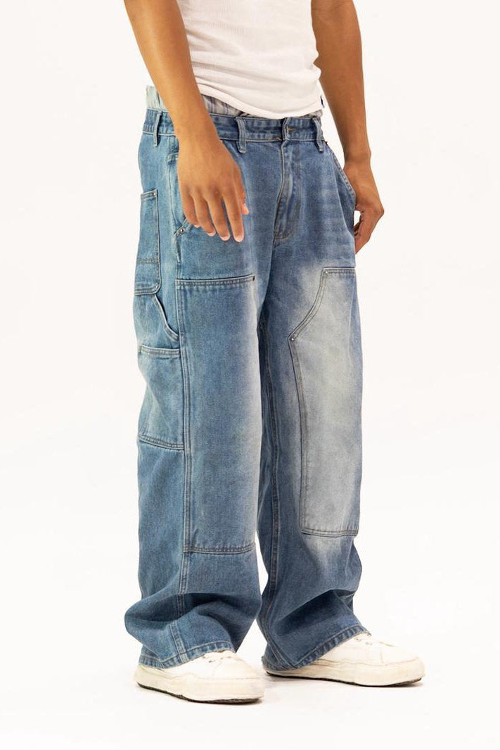 Washed Blue Boxerdenims